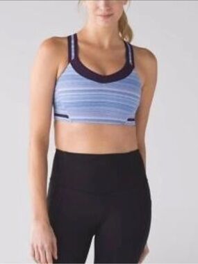 Lululemon Rack Pack Bra Lilac Blue Purple , Size 8